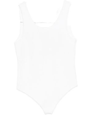 MEDEA Square-Neck Bodysuit - White