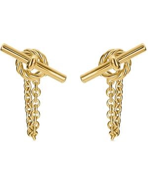 David Yurman 18Kt Dy Mercer Goldohrringe - Mettallic