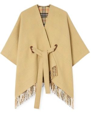 Burberry Wool Tay Cape - Metallic