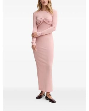 Nanushka Twisted Long-Sleeved Dress - Pink