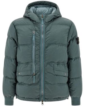 Stone Island Hooded padded coat - Grün