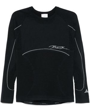 ROA Camiseta Con Detalle Del Logo - Negro