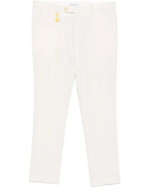Manuel Ritz Belt-Loops Pants - White