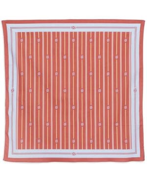 Drole de Monsieur Foulard A Righe - Rosso