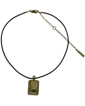 Ellery Capricorn Pendant Necklace - Metallic