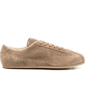 Common Projects Lace-Up Suede Trainers - Natural