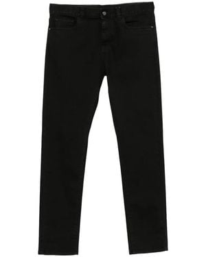 Canali Jeans Mit Logo-Patch - Schwarz