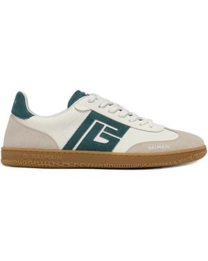 Balmain Swan Low-Top Sneakers - Blauw