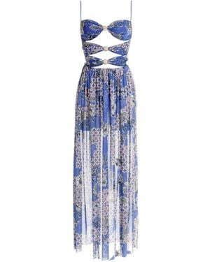 Agua Bendita Meeg Quilt Maxikleid - Blau