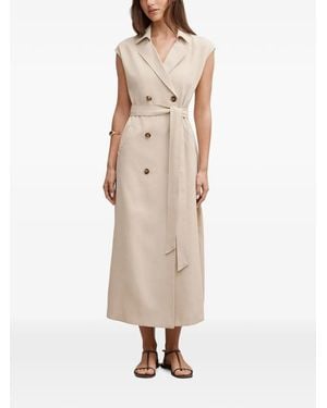EVER NEW Elsa Sleeveless Midi Trench Dress - Natural