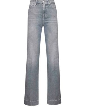 7 For All Mankind コットン ジーンズ - グレー