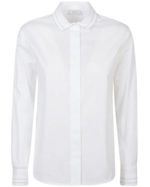 Peserico Buttoned-Cuff Shirt - White