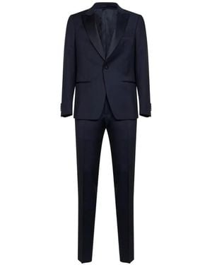 Lardini Single-Breasted Peak-Lapel Suit - Blue