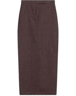Max Mara Minigonna Dritta - Marrone