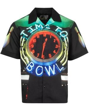 Pleasures Time Bowling Overhemd - Blauw