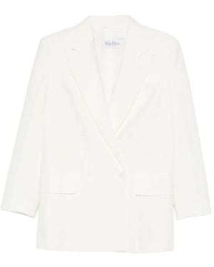 Max Mara Piqué Jersey Olimpia Jacket - White