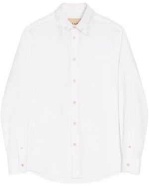 Valentino Garavani Cotton Poplin Shirt With Embroidery On The Collar - White