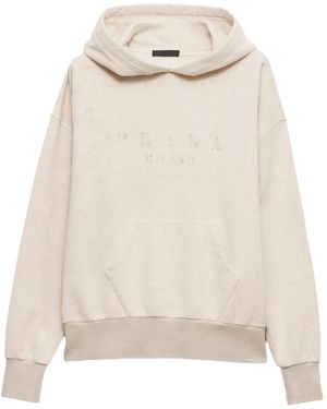 Prada Sudadera con capucha de algodón - Neutro