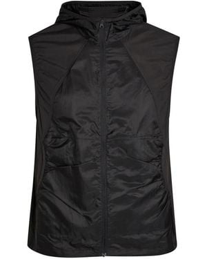 Hiking Patrol Hooded Zip-Up Gilet - Black