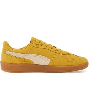 PUMA Palermo Suede Trainers - Yellow