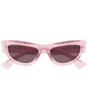 Gucci Lunettes De Soleil À Monture Géométrique - Pink