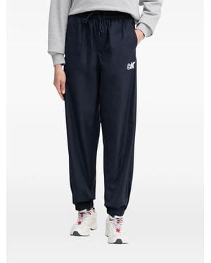 Calvin Klein Logo-Print Track Trousers - Blue