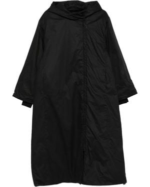 By Malene Birger Hooded Zip-Front Coat - Black