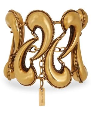 Etro Brazalete Pailey Ancho - Metálico