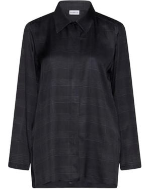 Marella Mllballata Check-Print Twill Shirt - Blue