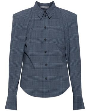 IRO Check-Pattern Lidja Shirt - Blue