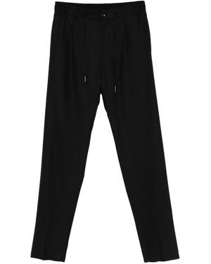 Tagliatore P-Newman Drawstring Trousers - Black