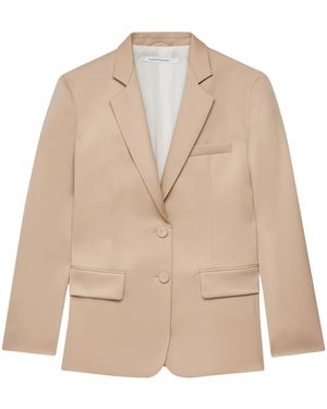 Another Tomorrow Single-Breasted Blazer - Natural
