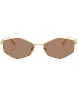 Jimmy Choo Geometric-Frame Sunglasses - Metallic