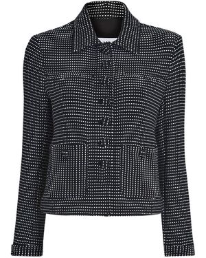 Proenza Schouler Gepunktete Jacke mit Taschen - Schwarz