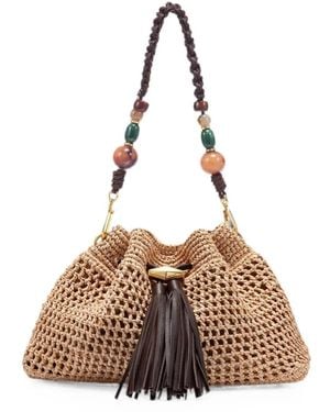 Jimmy Choo Medium Cinch Tote Bag - Natural