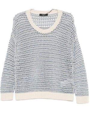 Weekend by Maxmara Donirika Open-Knit Jumper - Grey