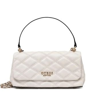 Guess Tamsin Quilted Shoulder Bag in Gray | Lyst