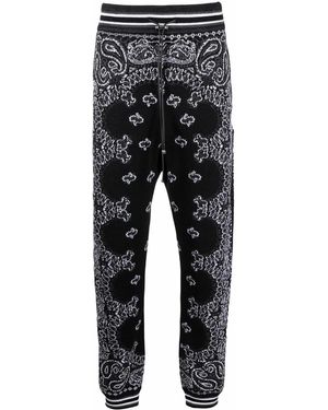 Amiri Bandana B-ball ジャカード トラックパンツ - ブラック