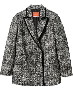 La DoubleJ Doppelreihiger Blazer - Grau