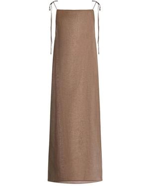 12 STOREEZ Tie-Straps Dress - Brown
