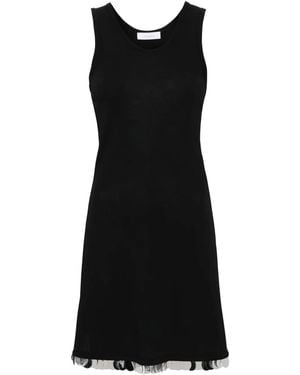 Rabanne Paillete-Detail Sleeveless Minidress - Black