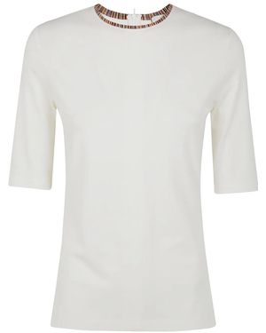 Paul Smith T-Shirt À Manches Trois-Quarts - Blanc