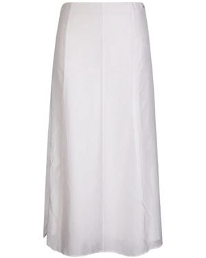 Calvin Klein Falda larga a paneles - Blanco