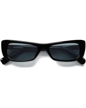 Jacquemus Gafas de sol Capri con montura rectangular - Negro