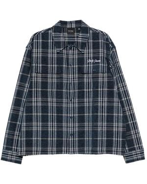 Daily Paper Plaid Flap-Pocket Shirt - Blue