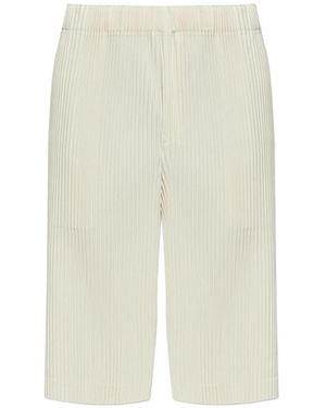 Homme Plissé Issey Miyake Short Wear Or Wrap Plissé - White
