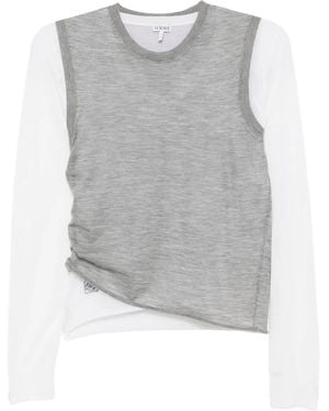 Loewe Cashmere T-Shirt - Gray