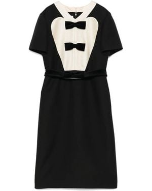 Valentino Garavani Bow-Detail Midi Dress - Black