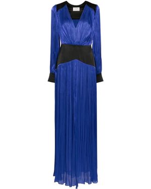V:PM ATELIER Delilah Plissé Gown - Blue