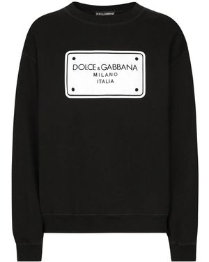 Dolce & Gabbana Felpa Gir
Felpa Con Stampa Grafica - Nero